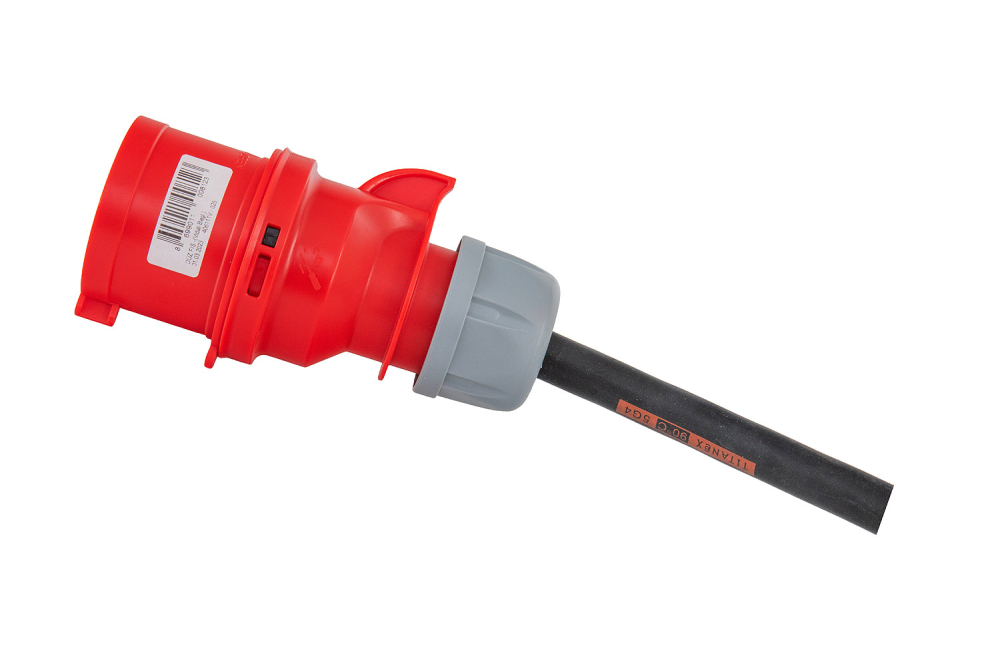 Distribuitor de curent, organizare de santier cu 2 prize 5 poli 16A si 4 prize 230V schuko, cu sigurante Schneider, intrare 2m cablu H07RN-F 5G4 si fisa 5 poli 32A si protectie diferentiala, IP44 [14]