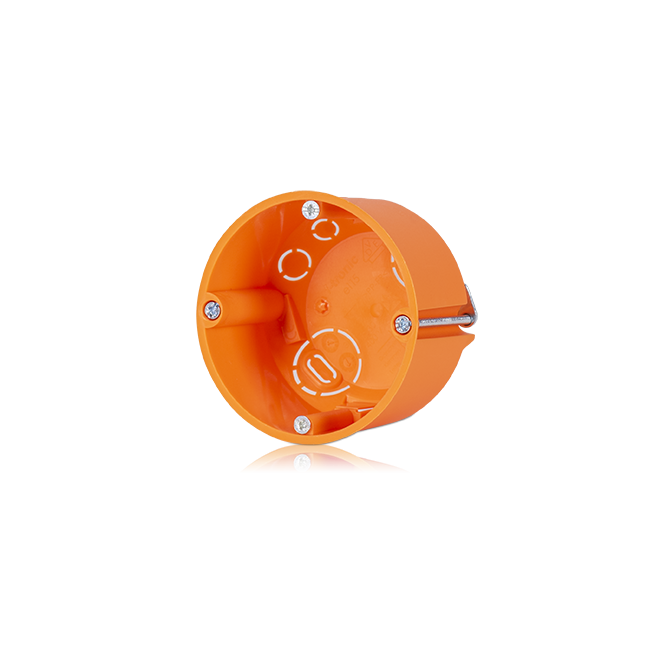 Doza aparataj rigips diametru: 68mm, adancime: 47mm cu gauri predecupate pentru cabluri si tuburi IP30 [1]