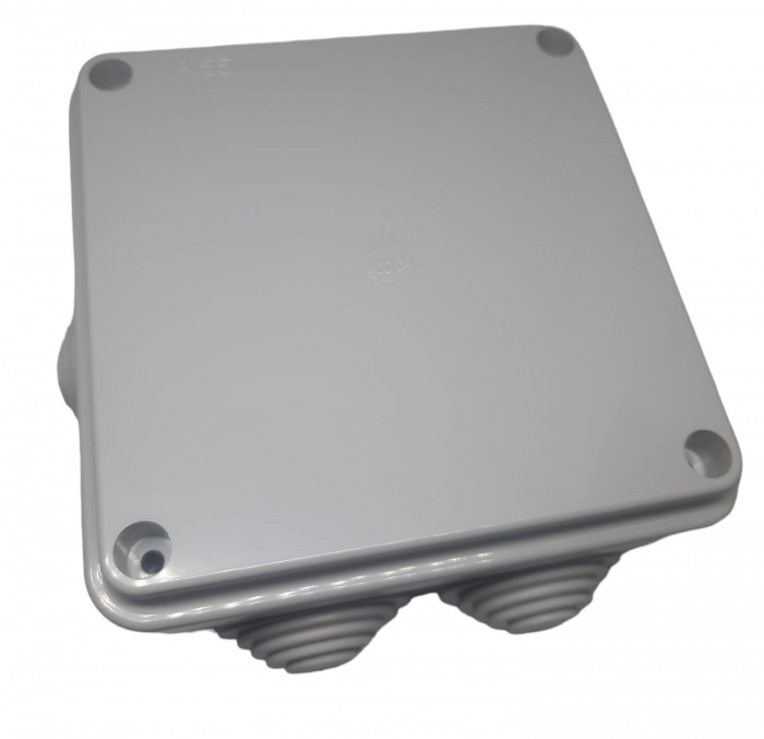 Doza aplicata patrata 100x100x50mm IP55 pentru distributie jonctiune ABS rezitenta UV [3]