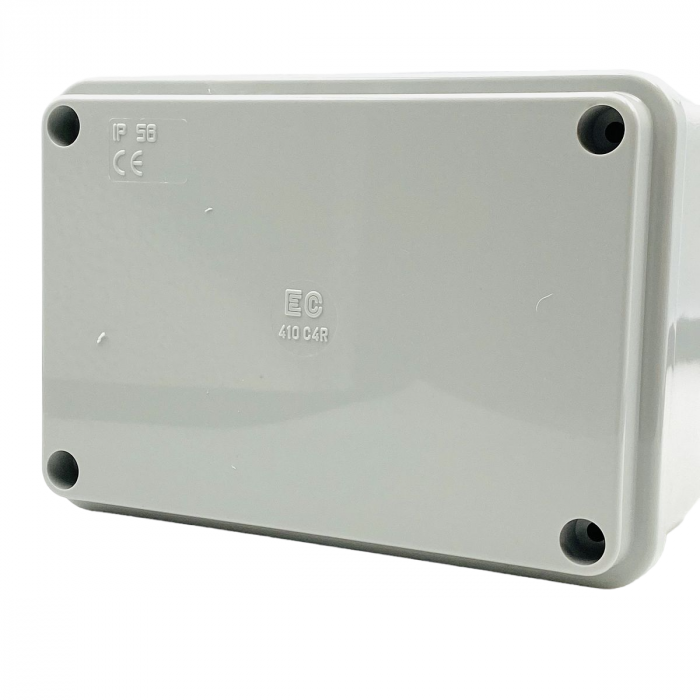 Doza aplicata patrata 120x80x50mm IP56 pentru distributie jonctiune ABS rezistenta UV fara presetupe margini netede [3]