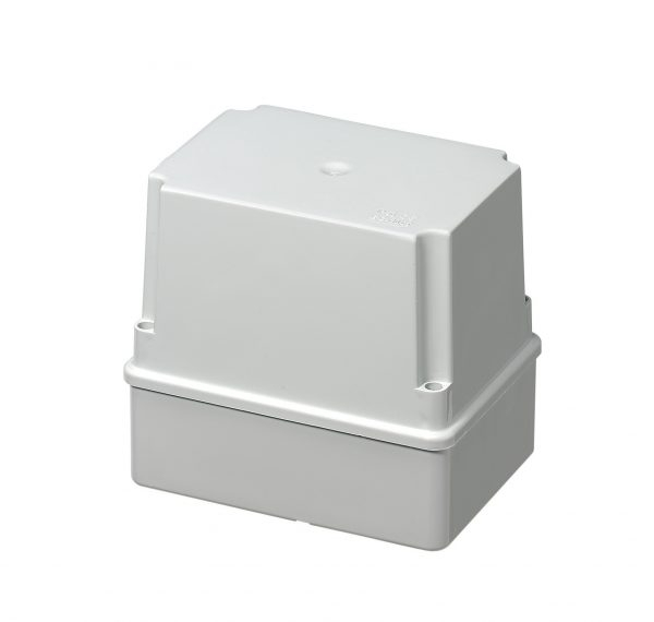 Doza aplicata patrata 150x110x140mm IP56 inalta pentru distributie jonctiune ABS rezistenta UV fara presetupe margini netede [1]