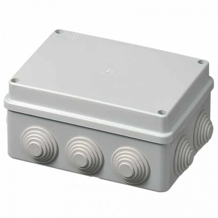 Doza aplicata patrata 150x110x70mm IP55 pentru distributie jonctiune ABS rezitenta UV cu presetupe [2]