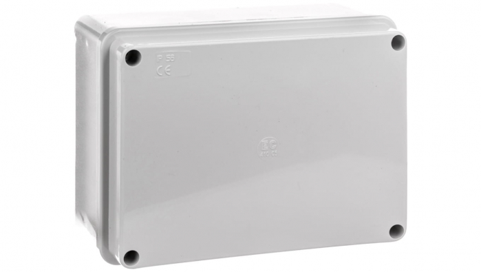 Doza aplicata patrata 150x110x70mm IP56 pentru distributie jonctiune ABS rezistenta UV fara presetupe margini netede [2]
