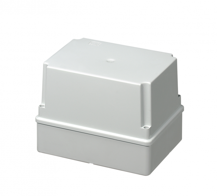 Doza aplicata patrata 190x140x140mm IP56 inalta pentru distributie jonctiune ABS rezistenta UV fara presetupe margini netede [1]