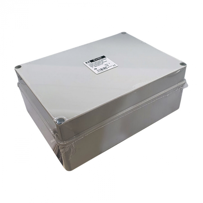 Doza aplicata patrata 300x220x120mm IP56 pentru distributie jonctiune ABS rezistenta UV fara presetupe margini netede [3]