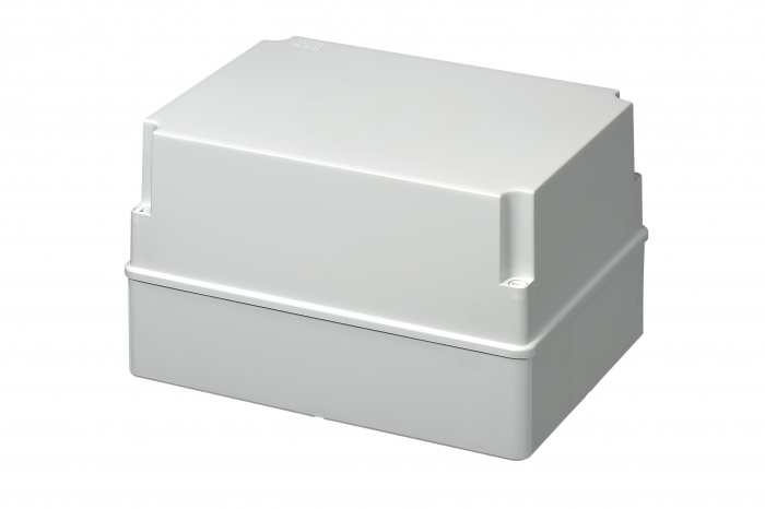 Doza aplicata patrata 300x220x180mm IP56 inalta pentru distributie jonctiune ABS rezistenta UV fara presetupe margini netede [1]