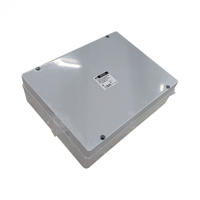 Doza aplicata patrata 380x300x120mm IP56 pentru distributie jonctiune ABS rezistenta UV fara presetupe margini netede [3]