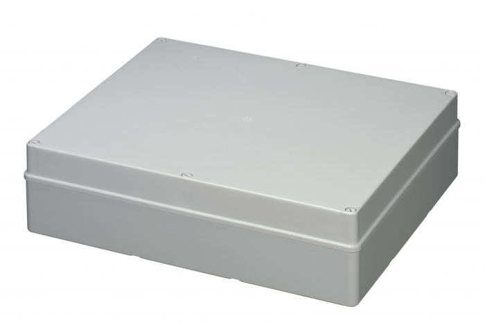 Doza aplicata patrata 460x380x120mm IP56 pentru distributie jonctiune ABS rezistenta UV fara presetupe margini netede [1]