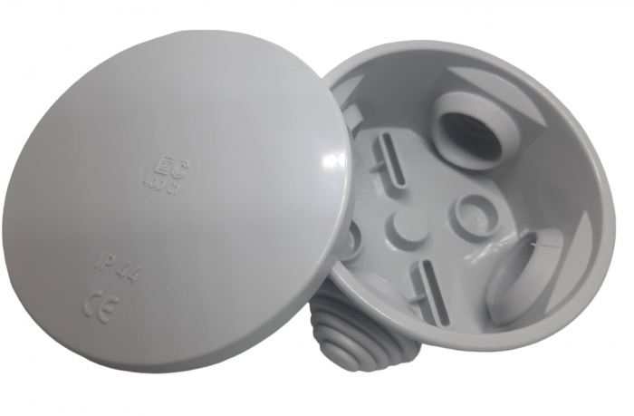 Doza aplicata rotunda 65x35mm ABS cu presetupe IP44 [5]