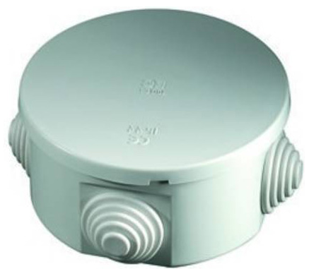 Doza aplicata rotunda 80x40mm ABS cu presetupe IP44 [1]
