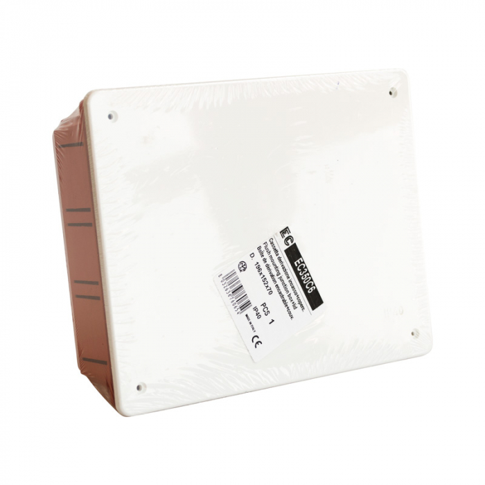 Doza de distributie derivatie 196x152x70mm din plastic incastrata IP40 [4]