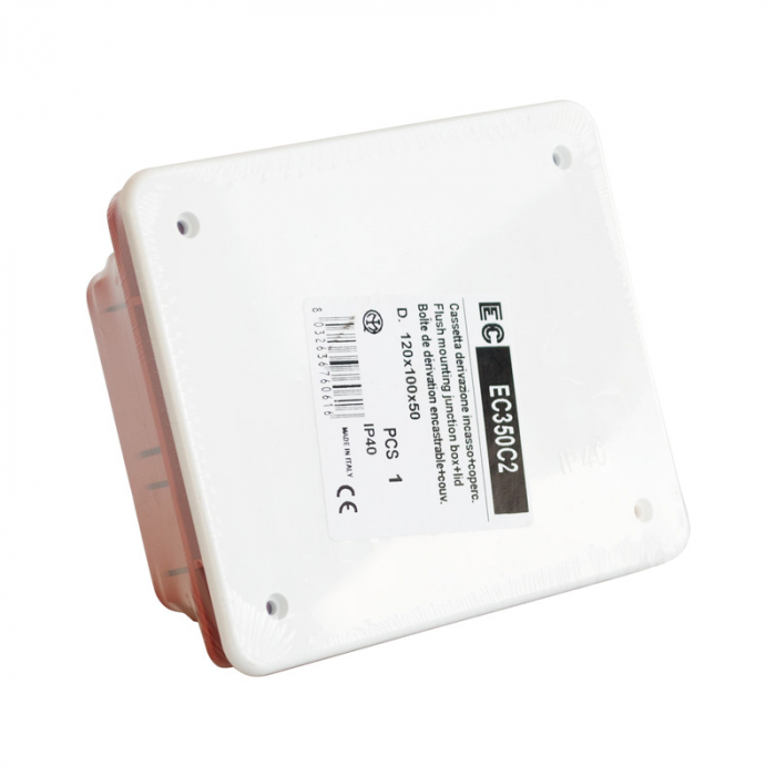 Doza de distributie derivatie 120x100x50mm din plastic incastrata  IP40 [4]