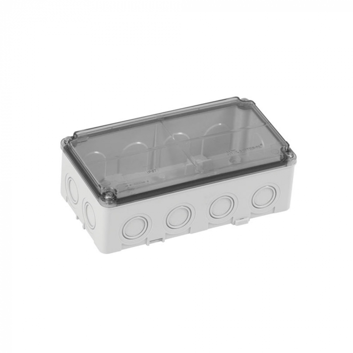 Doza de ramificatie aplicata ABS 150x110x70mm IP67 IK06 transparenta [1]