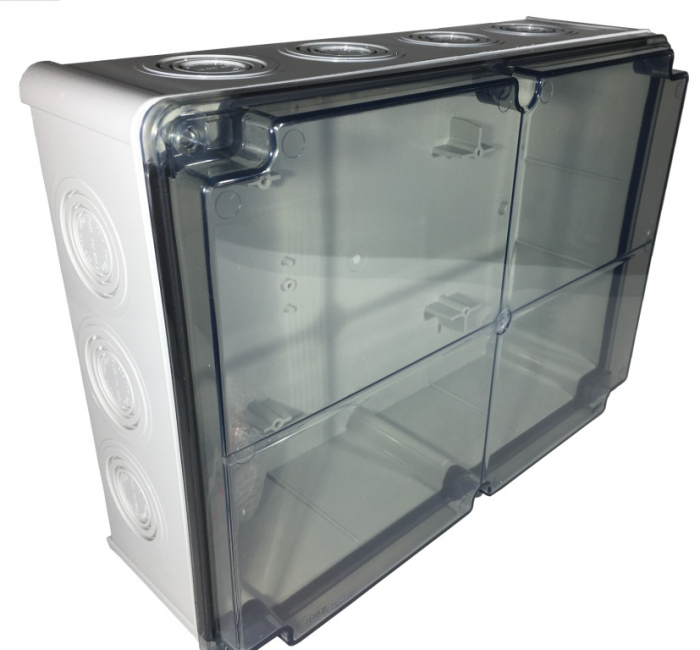 Doza de ramificatie aplicata ABS 210x140x90mm IP67 IK06 transparenta [3]