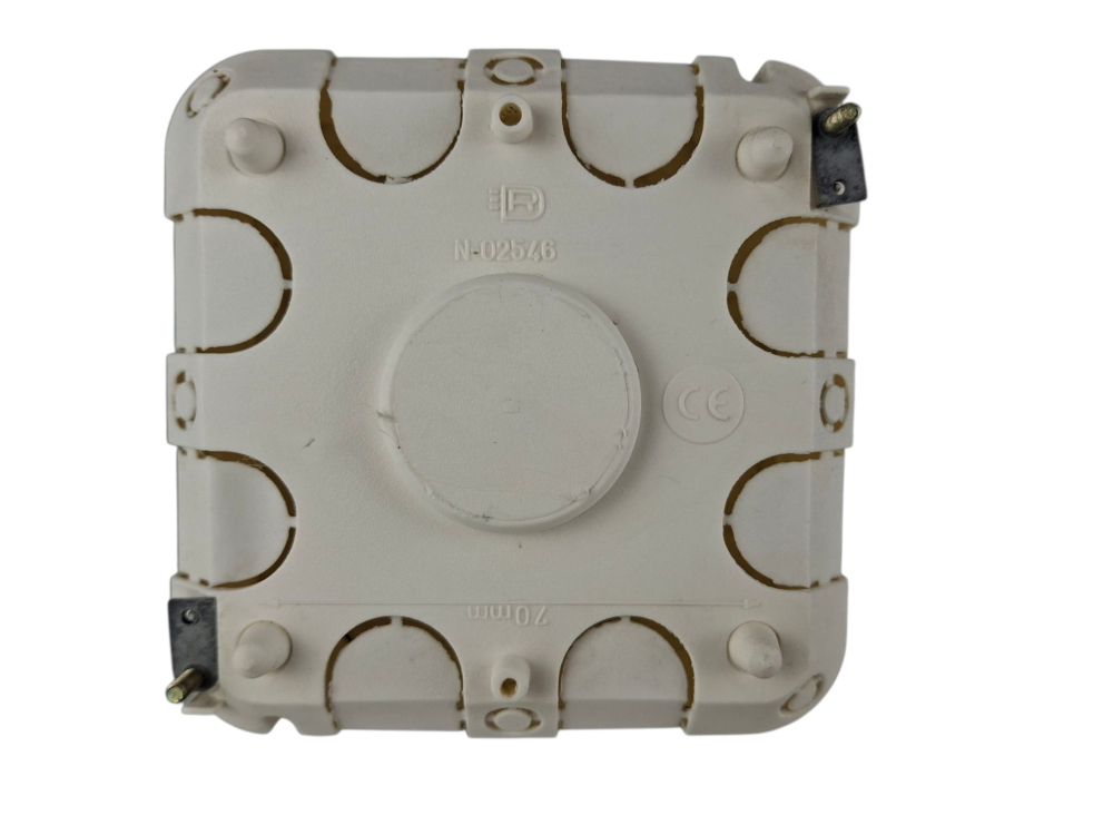 Doza derivatie gips carton 100x100mm patrata sub tencuiala, diametrul maxim a tubului PVC Ø25(mm) [5]