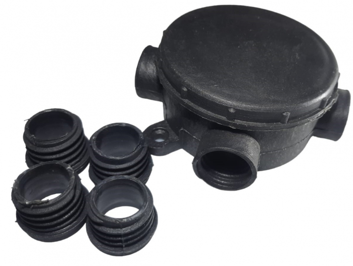 Doza derivatie ramificatie NBU neagru 4 iesiri 70x30mm [5]