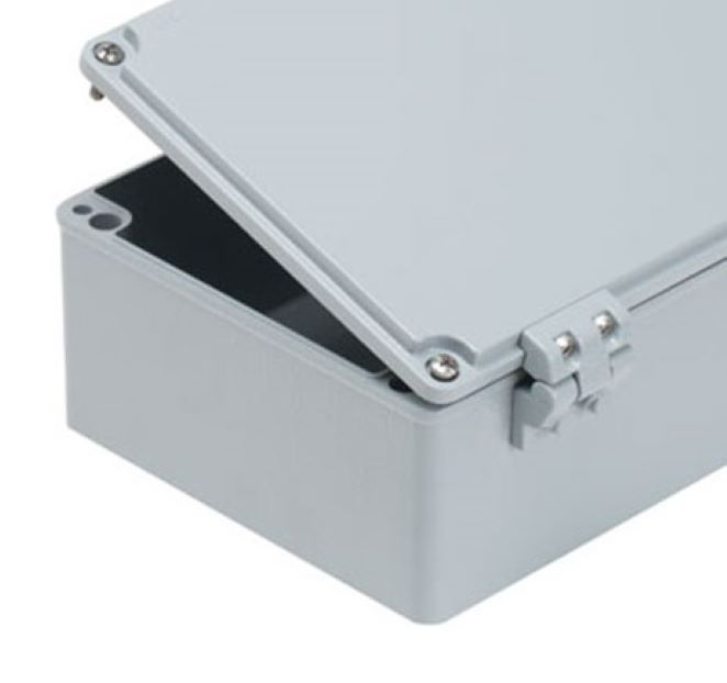 Doza 250x250x110mm distributie cutie jonctiune din aluminiu cu usa - balamale IP67 IK09 [2]