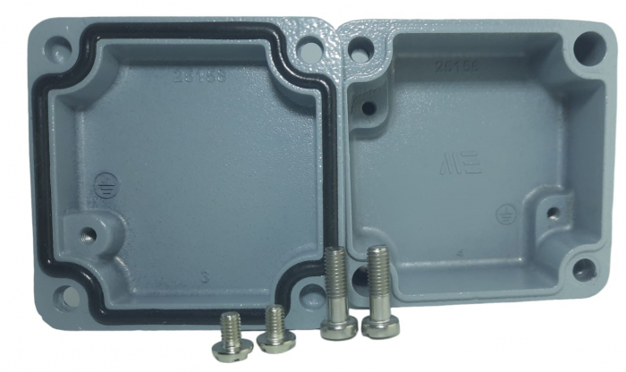 Doza 65x65x40mm distributie cutie jonctiune din aluminiu IP67 IK09 [7]