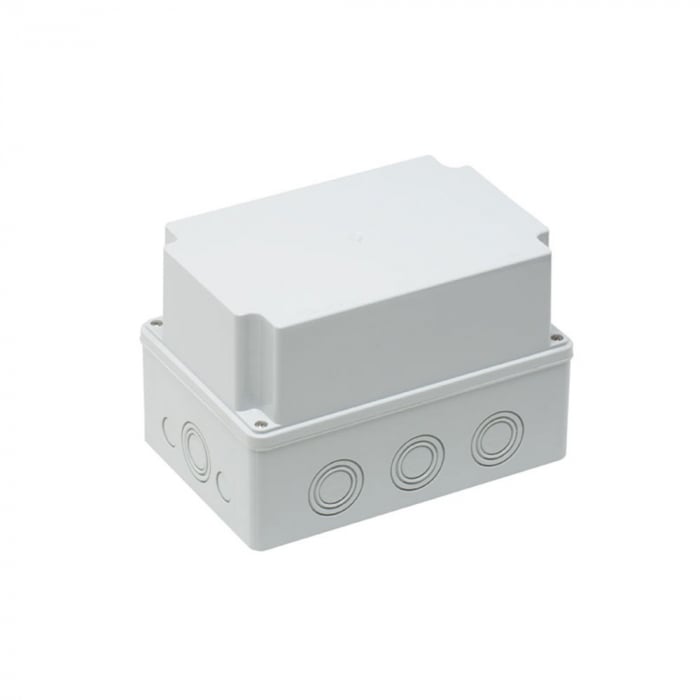Doza patrata de ramificatie din plastic adanca ABS 210x140x140mm IP67 IK06 [1]
