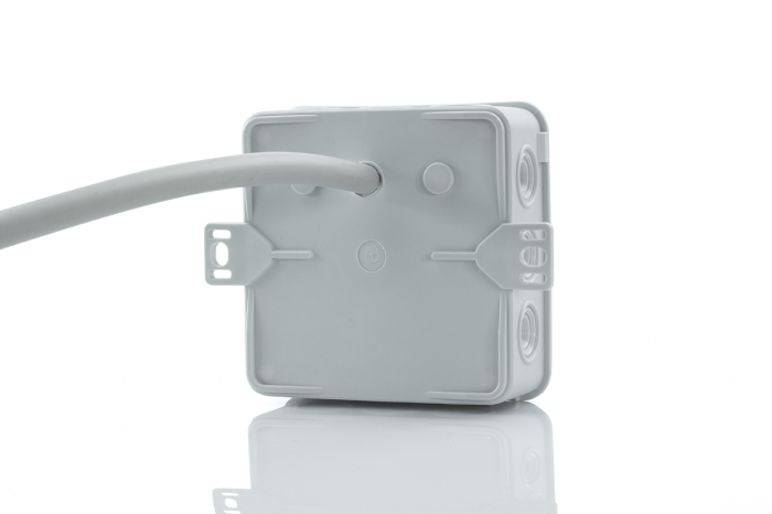 Doza ramificatie 134x89x40mm , cutie de jonctiune PE cu urechi de prindere 650 ° C IP55 [9]