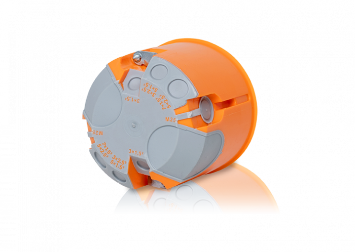 Doza aparat rigips ermetica adanca diametru:68mm adancime:62mm 850°C, VDE IP30 [2]