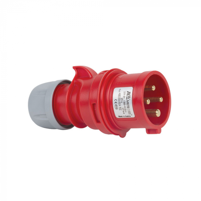 Fisa stecher 4 poli 3P+E 16A montaj pe cablu 6h 380V IP44 trifazic CEE mobil [1]