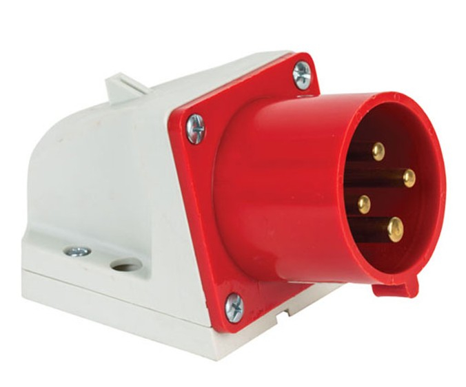 Fisa stecher 4 poli 3P+PE 32A 6h 380V IP44 trifazic CEE montaj aplicat [1]