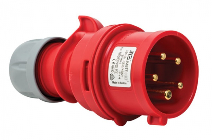 Fisa stecher 5 poli 3P+N+E 16A inversor de faza 6h 380V IP44 trifazic CEE [1]