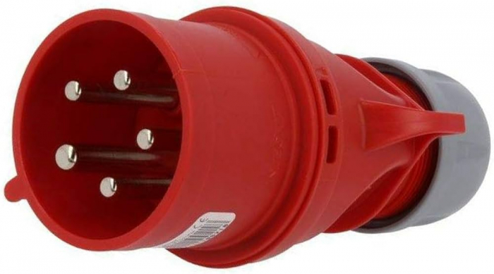 Fisa stecher 5 poli 3P+N+E 32A inversor de faza 6h 380V IP44 trifazic CEE [2]