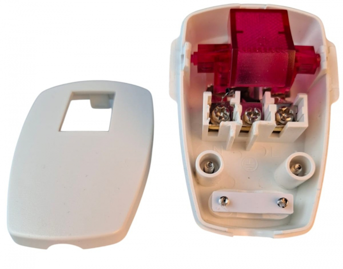 Fisa stecher alb unghiular cu intrerupator iluminat 230V 16A max. 1,5 mm² [11]