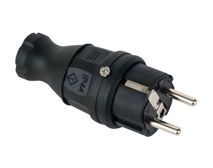 Fisa stecher cauciucat schuko 2P+E 16A IP44 [1]