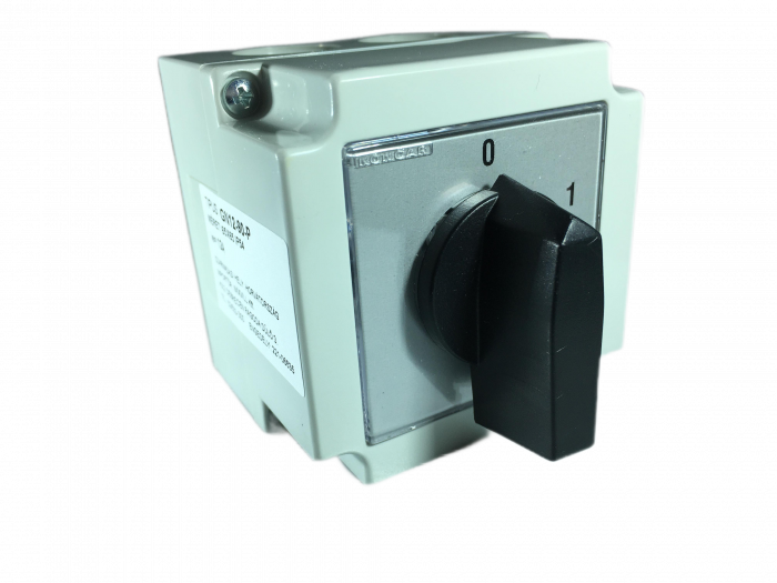 Intrerupator 12A 4kw 0-1 ON-OFF 3 poli IP54 cu came industrial aplicat casetat [1]