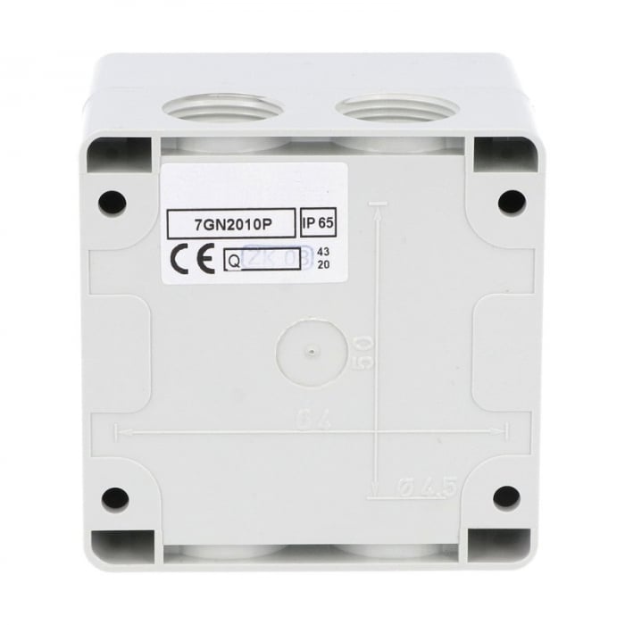 Intrerupator 20A 4kw 0-1 ON-OFF 3 poli IP65 cu came industrial aplicat casetat [4]