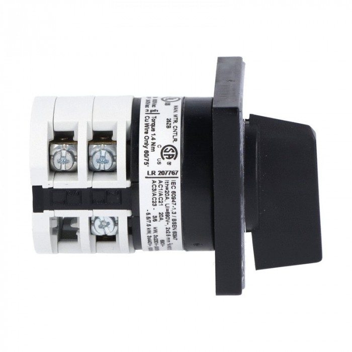 Intrerupator 20A 5.5kw 0-1 ON-OFF 3 poli IP40 industrial cu came incastrabil cu came PACO pentru tablouri [3]