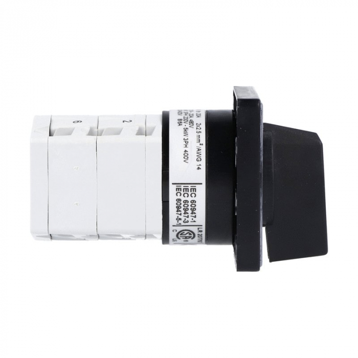 Intrerupator 20A 5kw 0-1 ON-OFF 3 poli IP40 industrial incastrabil cu came PACO pentru tablouri cu protectie la atingere directa [3]