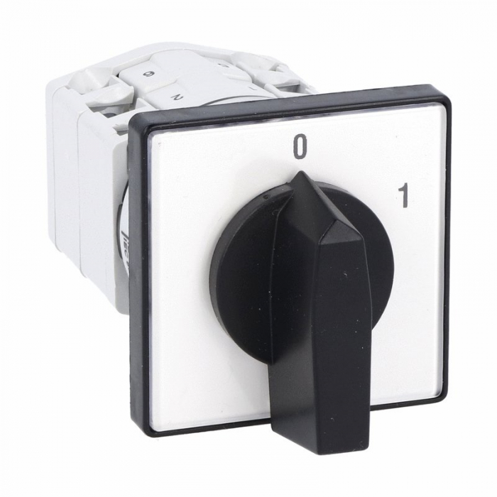 Intrerupator 20A 5kw 0-1 ON-OFF 3 poli IP40 industrial incastrabil cu came PACO pentru tablouri cu protectie la atingere directa [1]