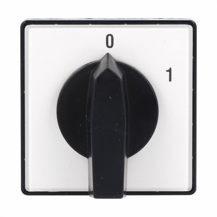 Intrerupator 20A 5kw 0-1 ON-OFF 3 poli IP40 industrial incastrabil cu came PACO pentru tablouri cu protectie la atingere directa [2]