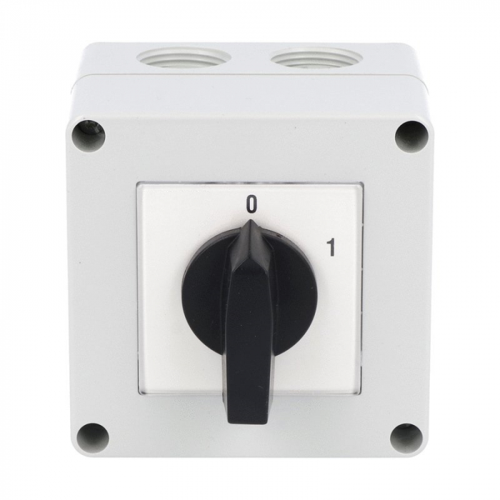 Intrerupator 25A 7.5kw 0-1 ON-OFF 3 poli IP65 cu came industrial aplicat casetat [2]