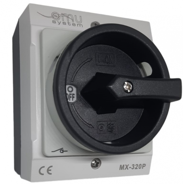 Intrerupator 3 poli 20A 4kw IP65 cu carcasă pornit/oprit 400V blocabil [1]