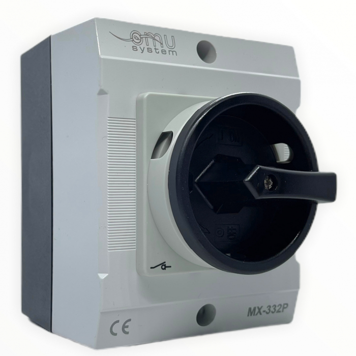 Intrerupator 3 poli 32A 7,5kw IP65 cu carcasă pornit/oprit 400V blocabil [1]