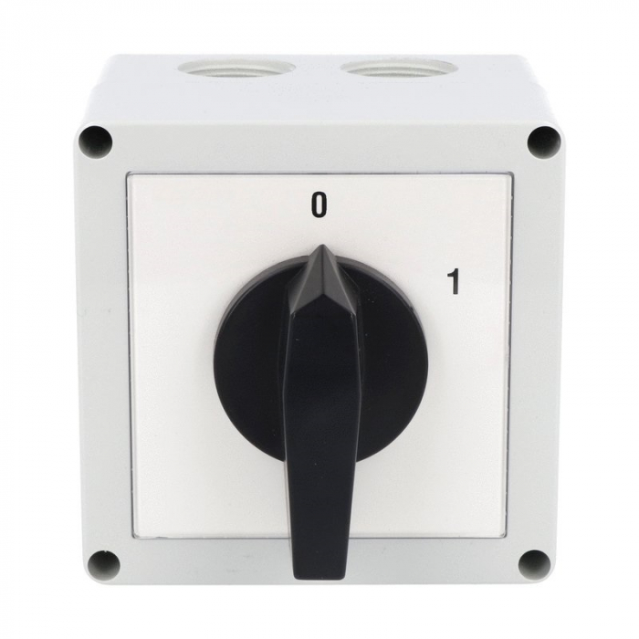 Intrerupator 32A 11kw 0-1 ON-OFF 3 poli IP65 cu came industrial aplicat casetat [2]