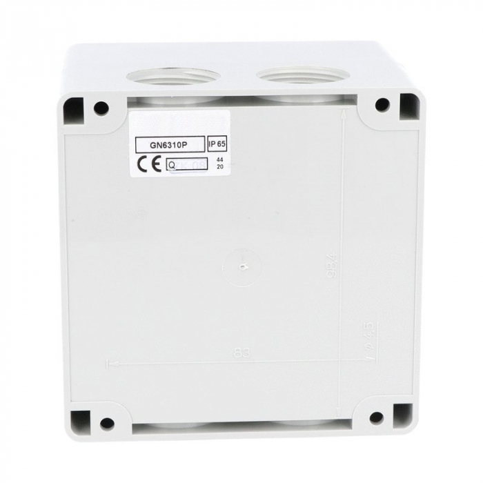 Intrerupator 63A 18.5kw 0-1 ON-OFF 3 poli IP65 cu came industrial aplicat casetat 125x175mm [5]