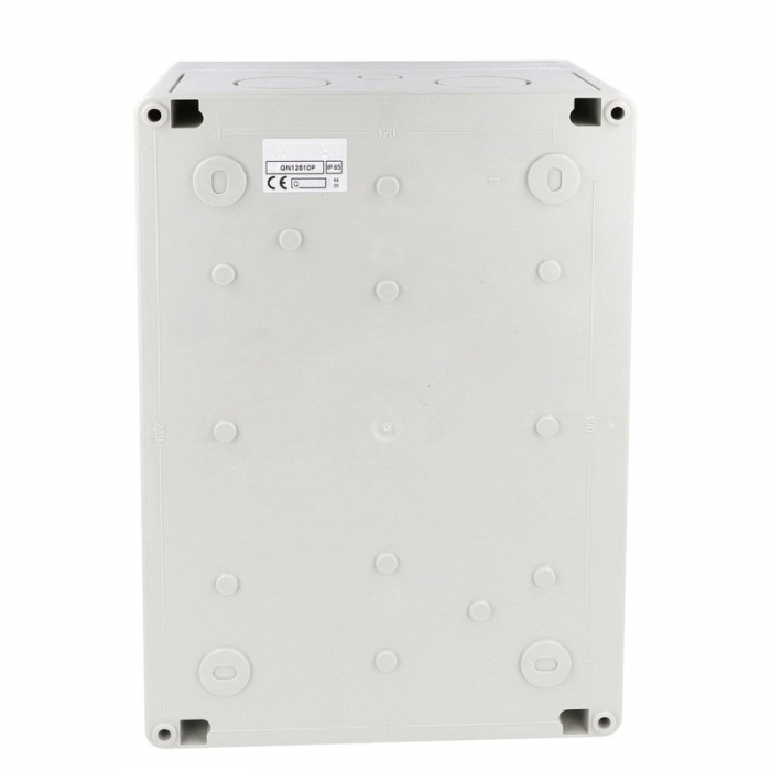 Intrerupator 125A 37kw 0-1 ON-OFF 3 poli IP65 254x180mm cu came industrial aplicat casetat [4]