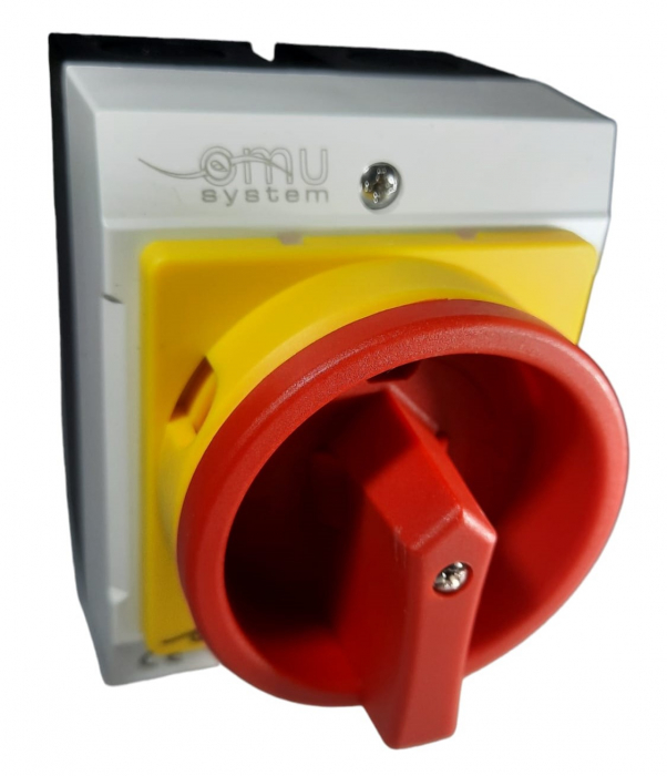 Intrerupator 20A 4kw 0-1 ON-OFF 4 poli 400V AC IP65 industrial aplicat casetat [4]