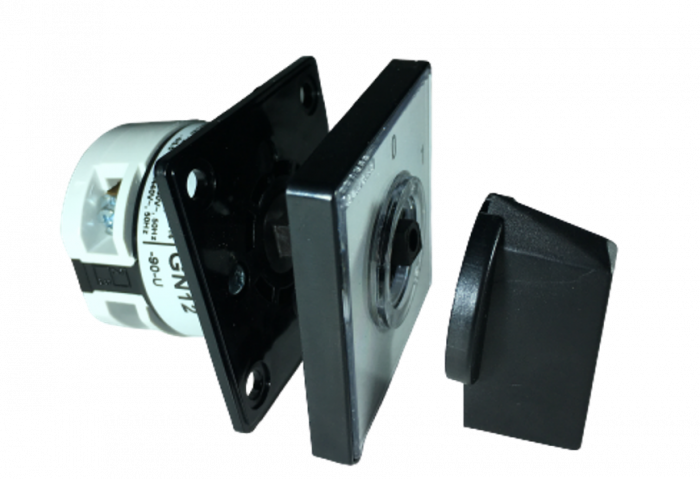 Intrerupator 12A 4kw 0-1 ON-OFF 3 poli IP40 industrial incastrabil cu came PACO pentru tablouri [2]
