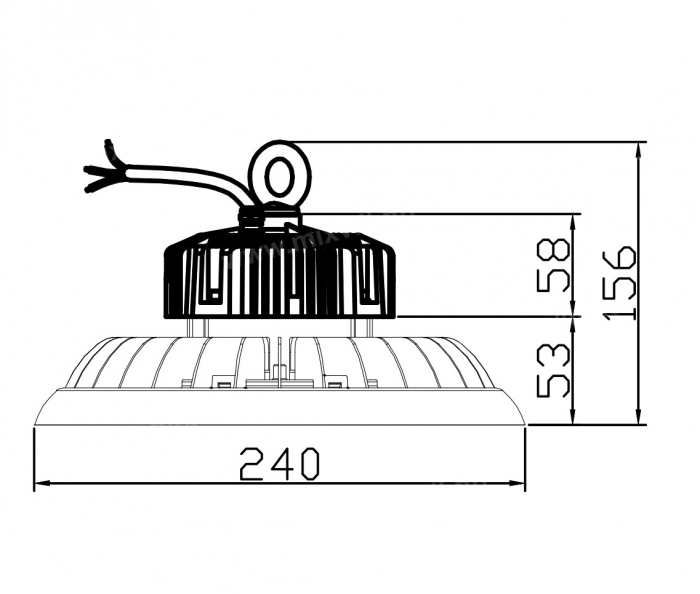 Lampa industriala LED Philips Xitanium 100W 17000lm 170lm/W 4000K 240mm IP65 dimabila 5 ani garantie [4]