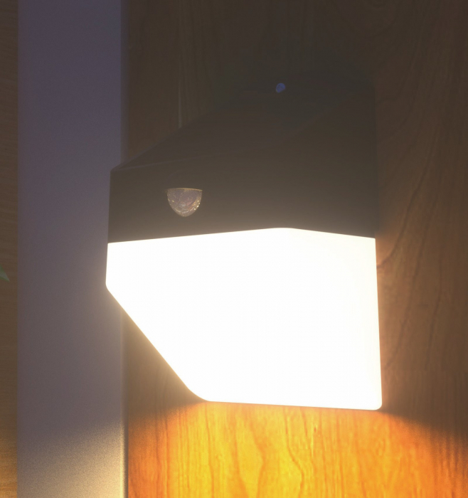 Lampă solară LED cu senzor de mișcare AMBIENT 2W 220lm 4000K 138,9 x 68,5 x 106,9 mm timp de iluminare 40 de ore IP65 [2]