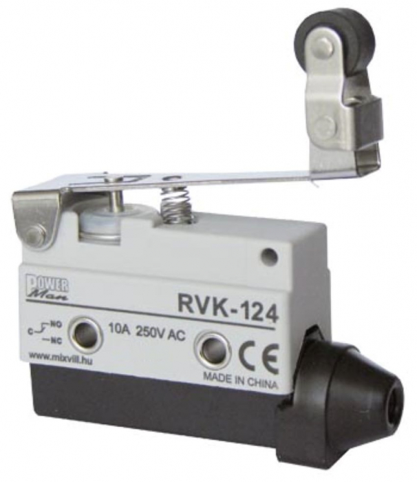 Limitator de cursa cu buton de limită 1NO+1NC comutator de poziție cu lamela cu rola IP40 [1]