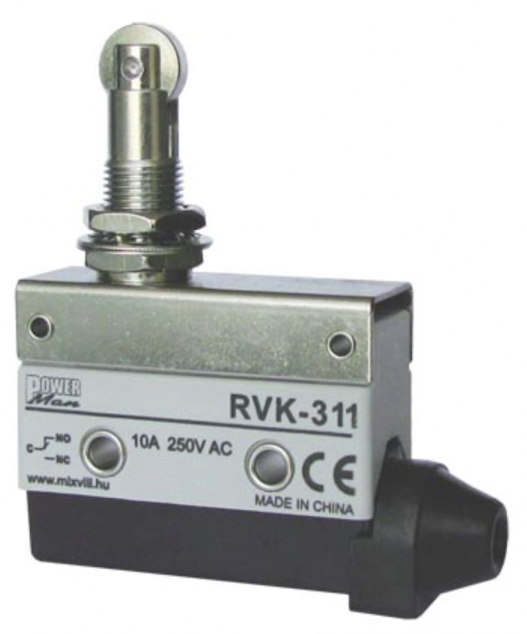 Limitator de cursa cu rola buton de limită 1NO+1NC comutator de poziție cu buton de presiune cu role IP40 [1]