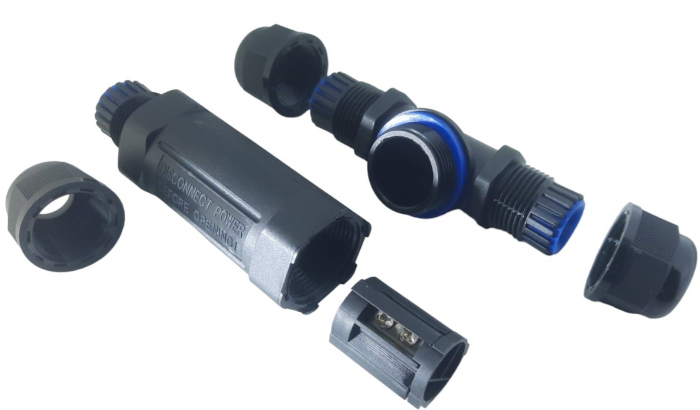 Manson 3 fire 0.5-2.5mm² tip T conector mufa imbinare cabluri ramificatie 16A IP68 [6]